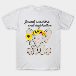 Sunshine and Inspiration Elephant T-Shirt